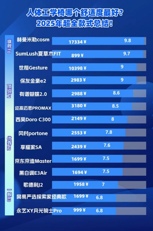 2025年人體工學椅排行榜_髖關節(jié)訓練椅_人體工學椅選購指南